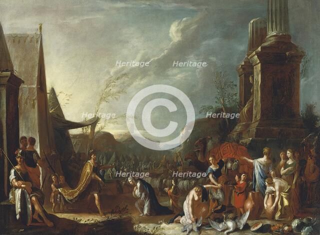 Solomon and the Queen of Sheba, 1639. Creator: Johann Heinrich Schonfeld.