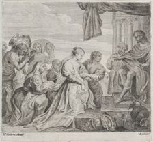 Solomon and the Queen of Sheba, 1784. Creator: Philippe Lambert Joseph Spruyt