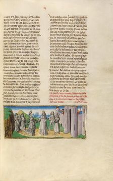 Solomon and the Queen of Sheba; Miroir Historial, about 1475. Creator: Unknown