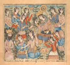 Solomon and the Queen of Sheba, early 19th century. Creator: Unknown