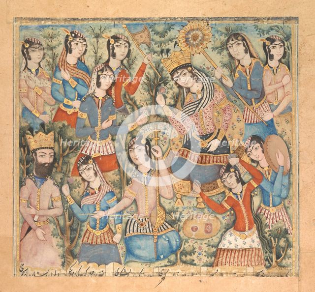 Solomon and the Queen of Sheba, early 19th century. Creator: Unknown.
