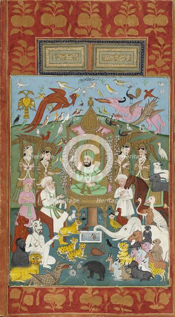 Solomon Enthroned as the King of the Three Worlds..., c1780 (binding- 19th century). Creator: Unknown.