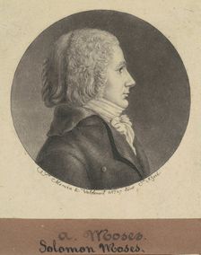 Solomon Moses, 1796-1797. Creator: Charles Balthazar Julien Févret de Saint-Mémin