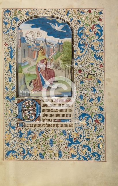 Solomon Praying to the Holy Spirit; Arenberg Hours, early 1460s. Creator: Willem Vrelant.