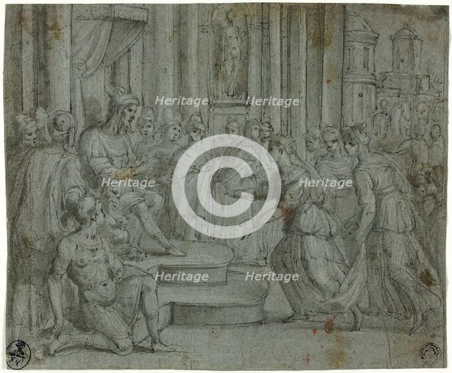 Solomon Receiving the Queen of Sheba, n.d. Creator: Bernardo Castello.