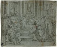 Solomon Receiving the Queen of Sheba, n.d. Creator: Bernardo Castello