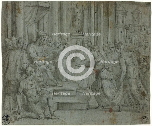 Solomon Receiving the Queen of Sheba, n.d. Creator: Bernardo Castello.