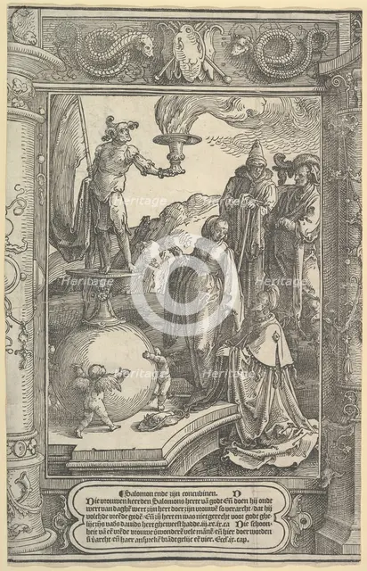 Solomon's Idolatry [I Kings, 11:1-8], ca. 1517. Creator: Lucas van Leyden.