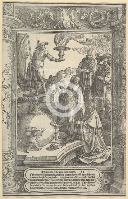 Solomon's Idolatry [I Kings, 11:1-8], ca. 1517. Creator: Lucas van Leyden.
