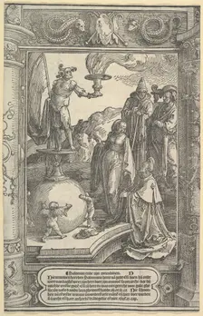 Solomon's Idolatry [I Kings, 11:1-8], ca. 1517. Creator: Lucas van Leyden