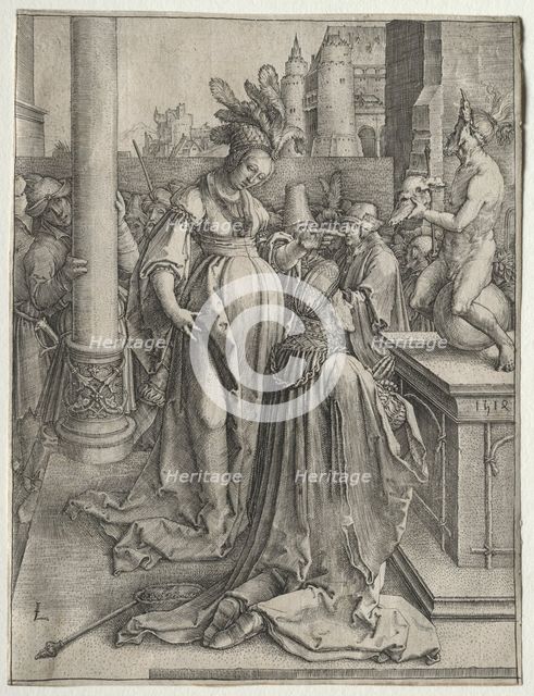 Solomon's Idolotry, 1514. Creator: Lucas van Leyden (Dutch, 1494-1533).