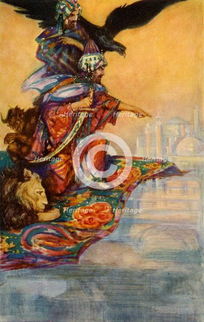 'Solomon Sights the Mysterious Palace', 1928. Creator: John Henry Amshewitz.