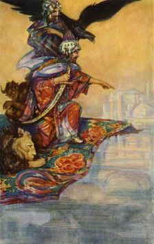 Solomon Sights the Mysterious Palace 1928. Creator: John Henry Amshewitz