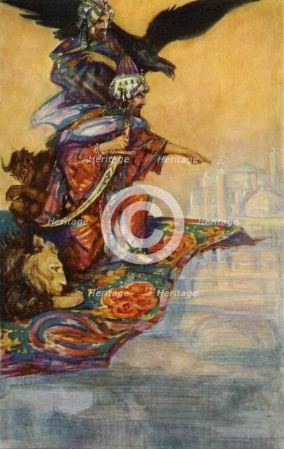 'Solomon Sights the Mysterious Palace', 1928. Creator: John Henry Amshewitz.