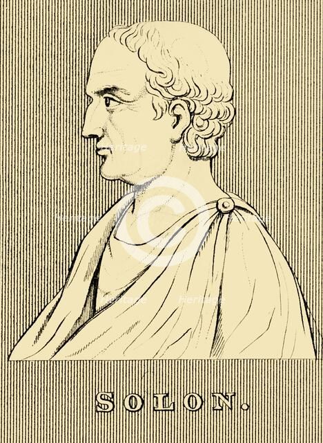 'Solon', (c630-c560 BC), 1830. Creator: Unknown.