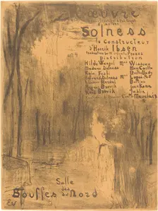Solness le constructeur, 1894. Creator: Edouard Vuillard
