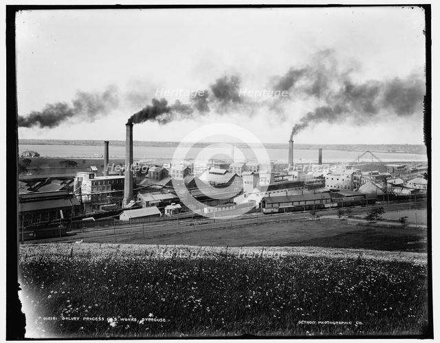 Solvay Process Co.'s works, Syracuse i.e. Solvary, between 1890 and 1901. Creator: Unknown.