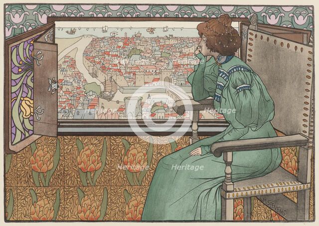 Solveig, ca 1897. Creator: Stevens, Gustave Max (1871-1946).