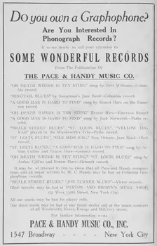Some wonderful records from the publications of The Pace & Handy Music Co., Inc., 1918-1922. Creator: Unknown