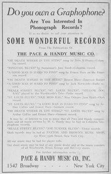 Some wonderful records from the publications of The Pace & Handy Music Co., Inc., 1918-1922. Creator: Unknown
