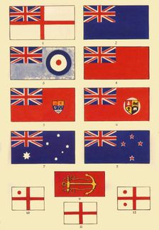 Some Ensigns of Britain and the Commonwealth c1948. Creator: Unknown