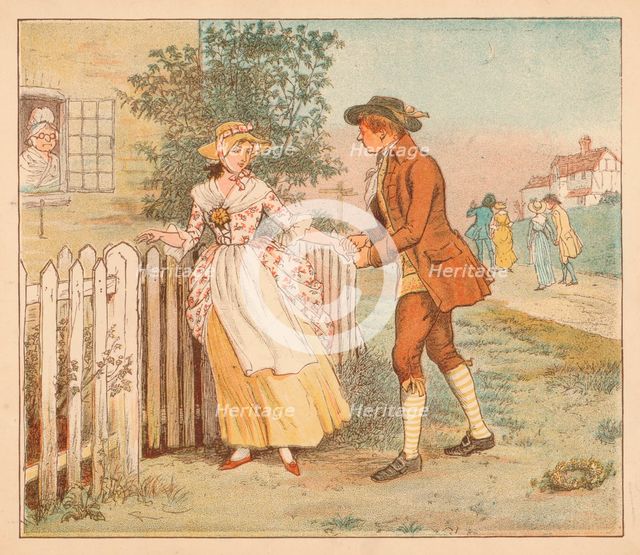 '...Some loitered on the way', c1885, (1934).  Creator: Randolph Caldecott.