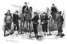 Some of the defenders of Paris (sketch by balloon post), 1871. Creator: Guillaume Urban Regamey