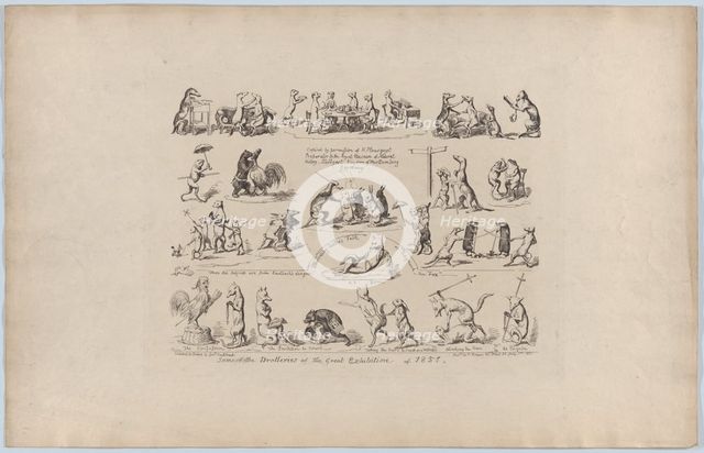Some of the Drolleries of the Great Exhibition, 1851., 1851. Creator: George Cruikshank.