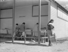 Some of the facilities of the Kern County migrant camp, California, 1936. Creator: Dorothea Lange