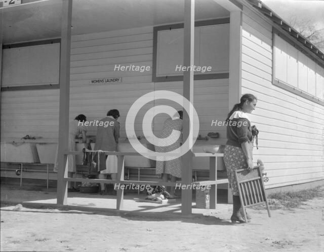 Some of the facilities of the Kern County migrant camp, California, 1936. Creator: Dorothea Lange.