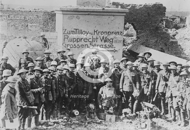 Some of the men who took Tilloy, 10 Apr 1917. Creator: Bain News Service.