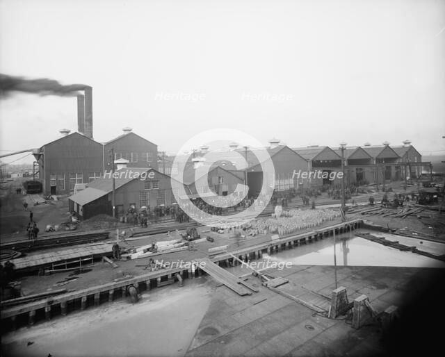 Some of the shops, Great Lakes Engineering Works, Ecorse, Mich., (1906?). Creator: Unknown.