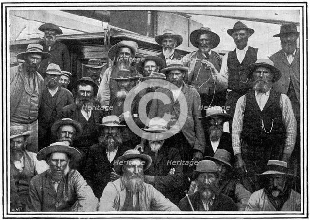Some of Cronje's Boer officers after Paardeberg, 2nd Boer War, 1900. Artist: Anon