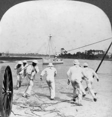Some operations of the Life Saving Corps, Jamestown Exposition Virginia, USA, 1907. Artist: Keystone View Company