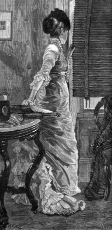 Somebody's Coming, 1881. Creator: Held