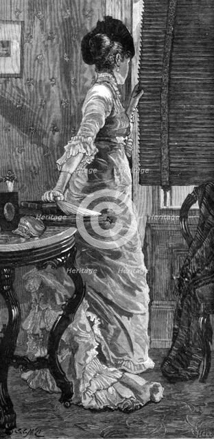 Somebody's Coming, 1881. Creator: Held.