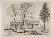 Somerindyck House (from Scenes of Old New York), 1870. Creator: Henry Farrer