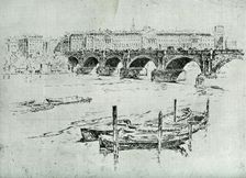 Somerset House 1928. Creator: Joseph Pennell