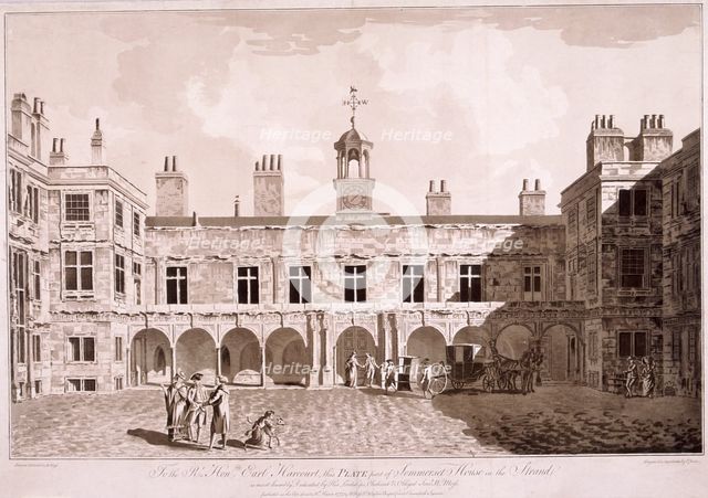 Somerset House, London, 1777. Artist: WG Moss