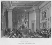 Somerset House. Meeting of the Royal Antiquarian Society c1841. Artist: Henry Melville