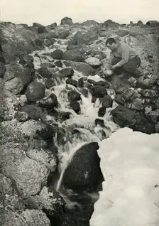 Something of a Phenomenon - A Fresh-Water Cascade c1910–1913, (1913). Artist: Herbert Ponting