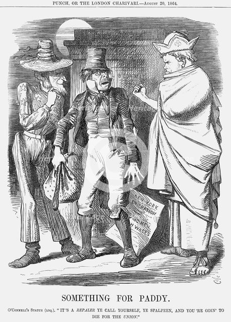 'Something for Paddy', 1864. Creator: John Tenniel.