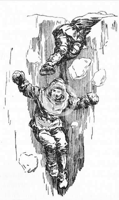 'Sometimes They Would All Plunge Into A Crevasse', c1929.  Creators: Howard Davie, Harry Payne.