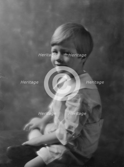 Son of Mrs. Adrian Iselin 2nd, portrait photograph, 1918 Jan. 30. Creator: Arnold Genthe.