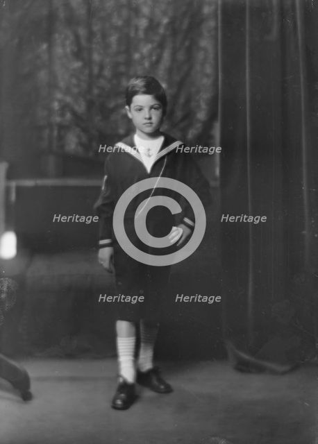 Son of Mrs. Harry Simon, portrait photograph, 1918 May 18. Creator: Arnold Genthe.