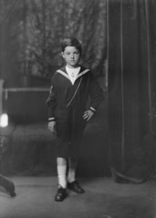 Son of Mrs. Harry Simon, portrait photograph, 1918 May 18. Creator: Arnold Genthe