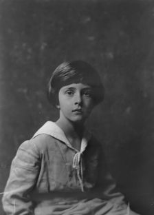 Son of Mrs. J.L. Lilienthal, portrait photograph, 1918 May 11. Creator: Arnold Genthe
