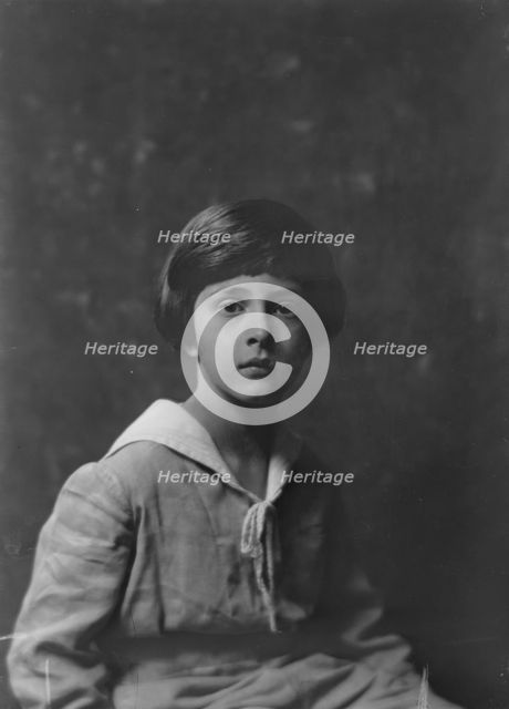 Son of Mrs. J.L. Lilienthal, portrait photograph, 1918 May 11. Creator: Arnold Genthe.