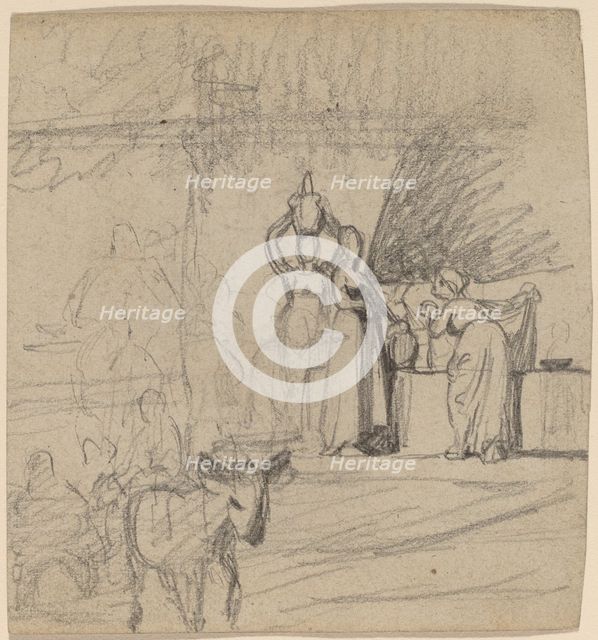 Son and Donkey, c. 1859. Creator: Elihu Vedder.