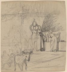 Son and Donkey, c. 1859. Creator: Elihu Vedder